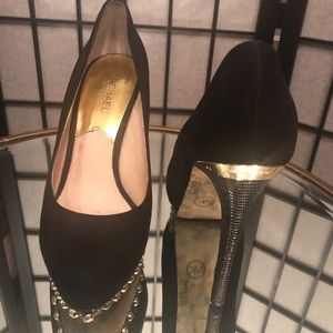 Michael Kors Black Suede Pumps